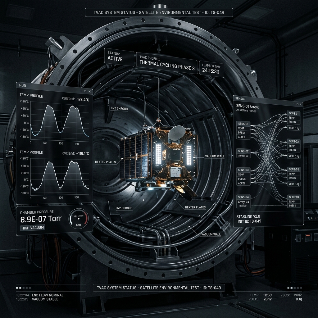 Satellite TVAC Chamber Telemetry